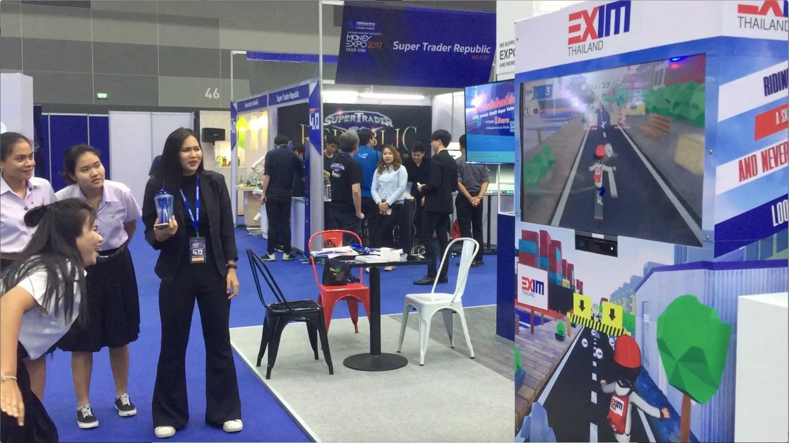 เกมอินเทอร์แอคทีฟบูธ EXIM Bank งาน Money Expo 4.0 ที่ไบเทค ภาพที่ 2