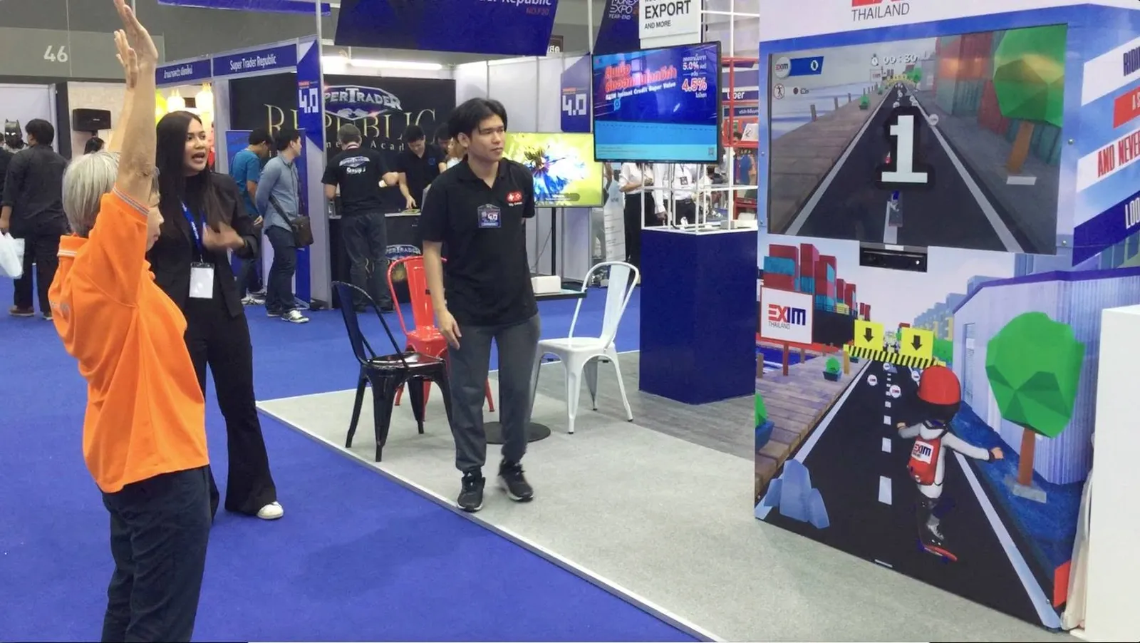 เกมอินเทอร์แอคทีฟบูธ EXIM Bank งาน Money Expo 4.0 ที่ไบเทค ภาพที่ 3