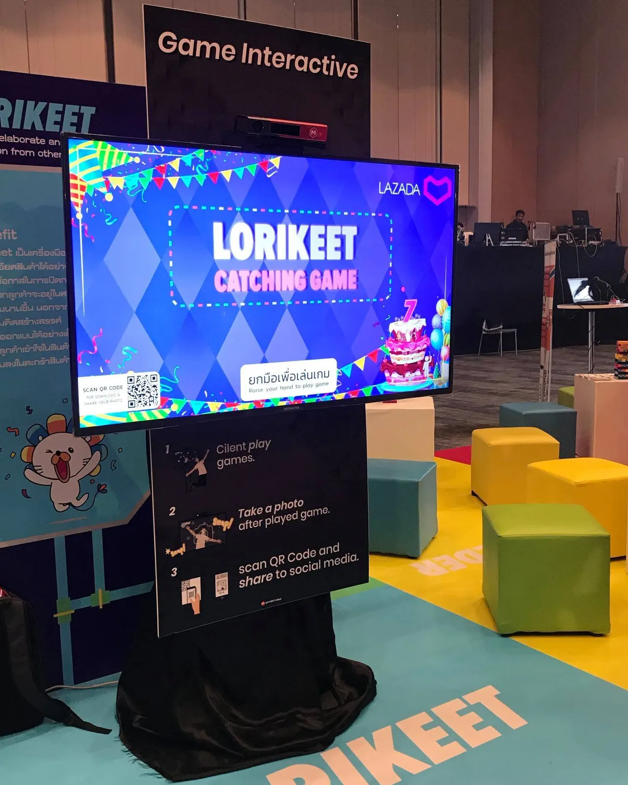 เกมอินเทอร์แอคทีฟในงาน LAZADA 7th ที่ไบเทค บางนา ภาพที่ 6