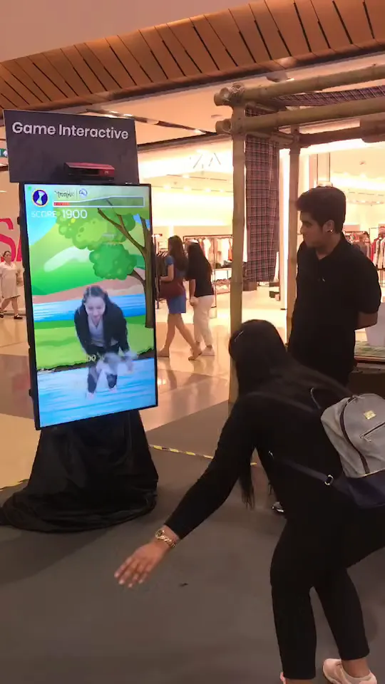 เกมเก็บของที่ลอยขึ้นจากด้านล่าง แบบจอแนวตั้ง งานเทศกาลเที่ยวเมืองไทย 2562