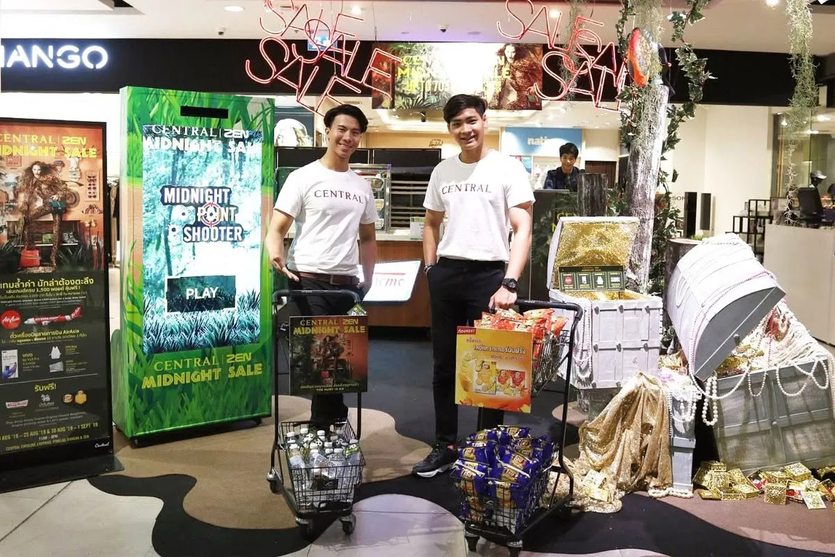 เกมยิงปืนด้วยจอยปืน งาน Central | ZEN Midnight Sale 5 สาขา